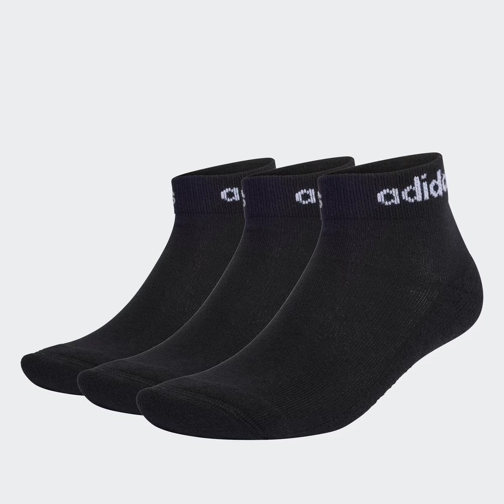 Zokni adidas Sportswear Think Linear Ankle Socks 3Pairs IC1305 - fekete