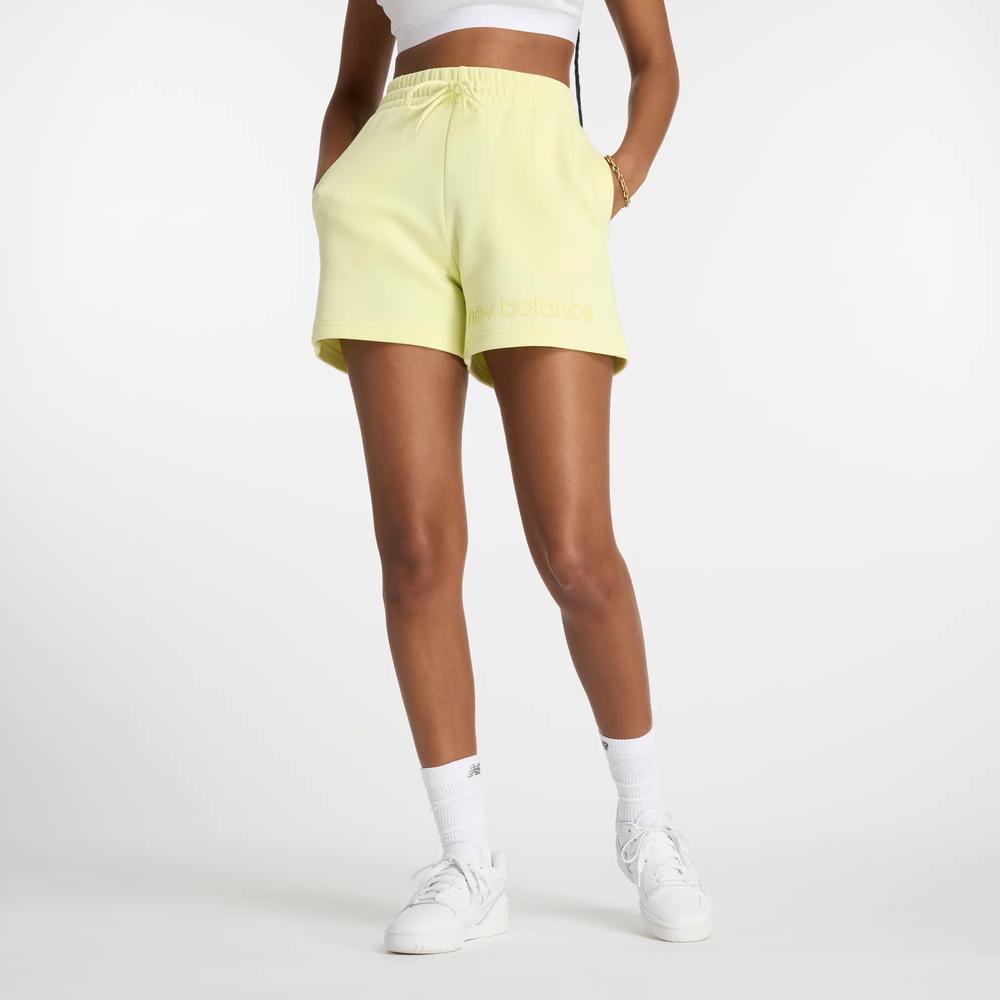 Női rövidnadrág New Balance WS41550LLT - sárga