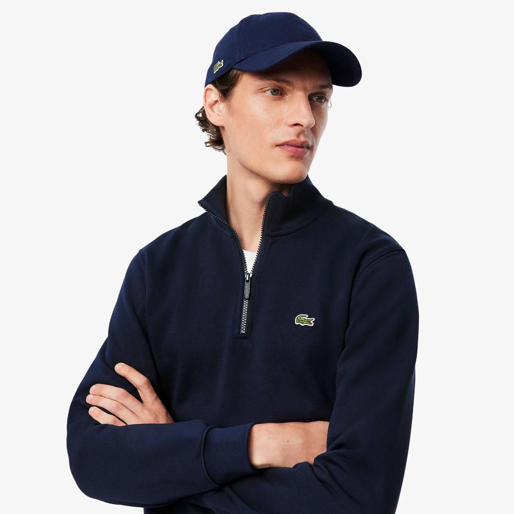 Pulóver férfi Lacoste Interlock SH9774-166 - sötétkék