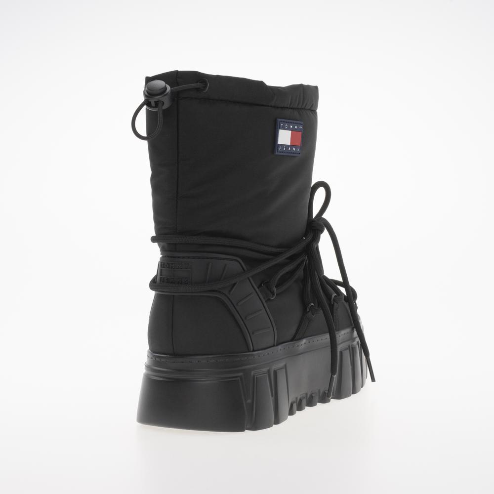 Cipő Tommy Jeans Hybrid Boot EN0EN02601-BDS - fekete