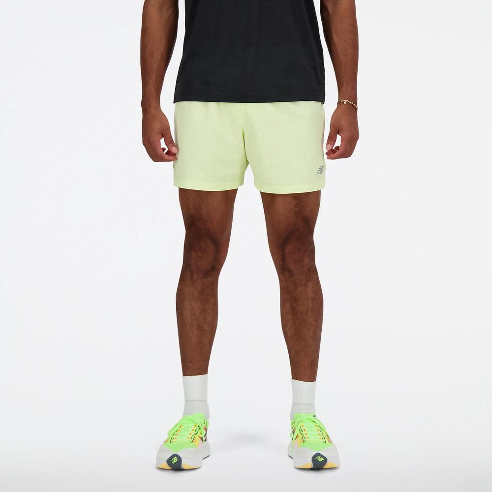 Férfi futónadrág New Balance MS41286LLT - sárga