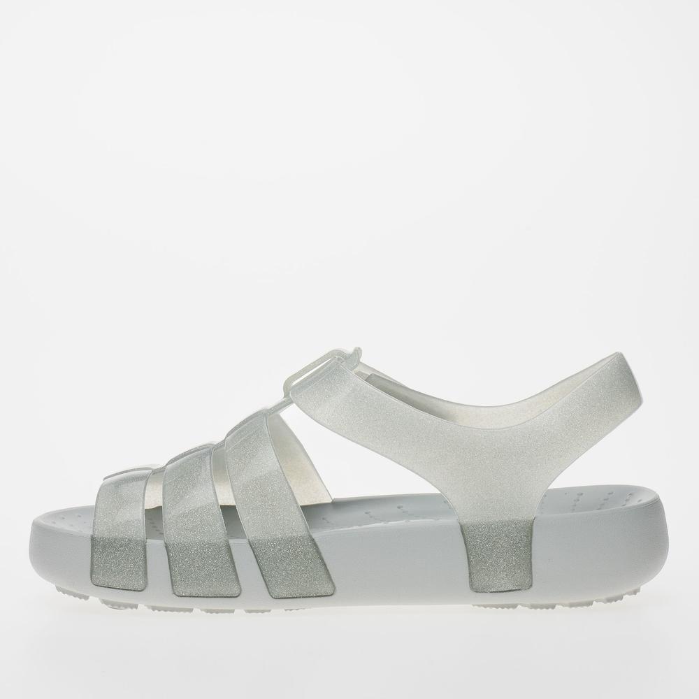 Szandál Crocs Isabella Glitter 209836-0IC - szürke