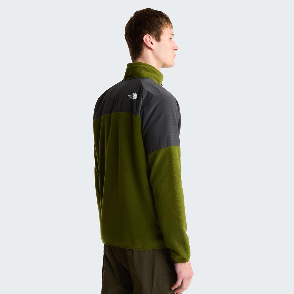 Férfi pulóver The North Face 100 Glacier Heavyweight Full-Zip Fleece 0A89JGM6D1 - zöld