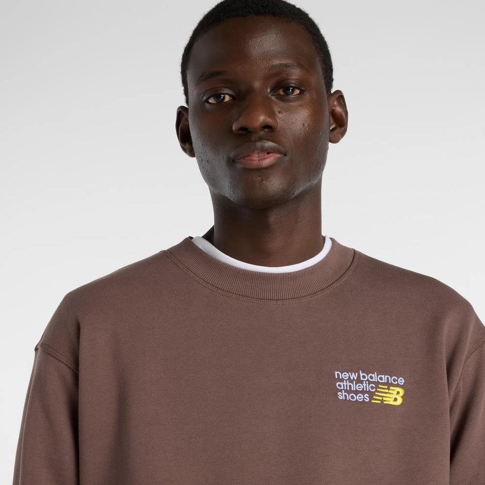 Férfi felső New Balance MT41547ABP - barna
