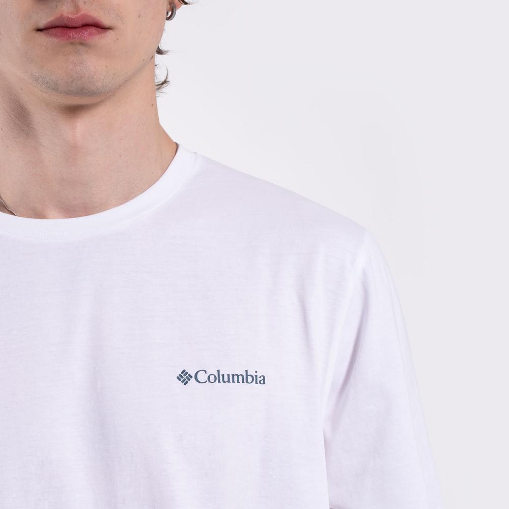 Férfi póló Columbia CSC Back Graphic 2155021102 - fehér