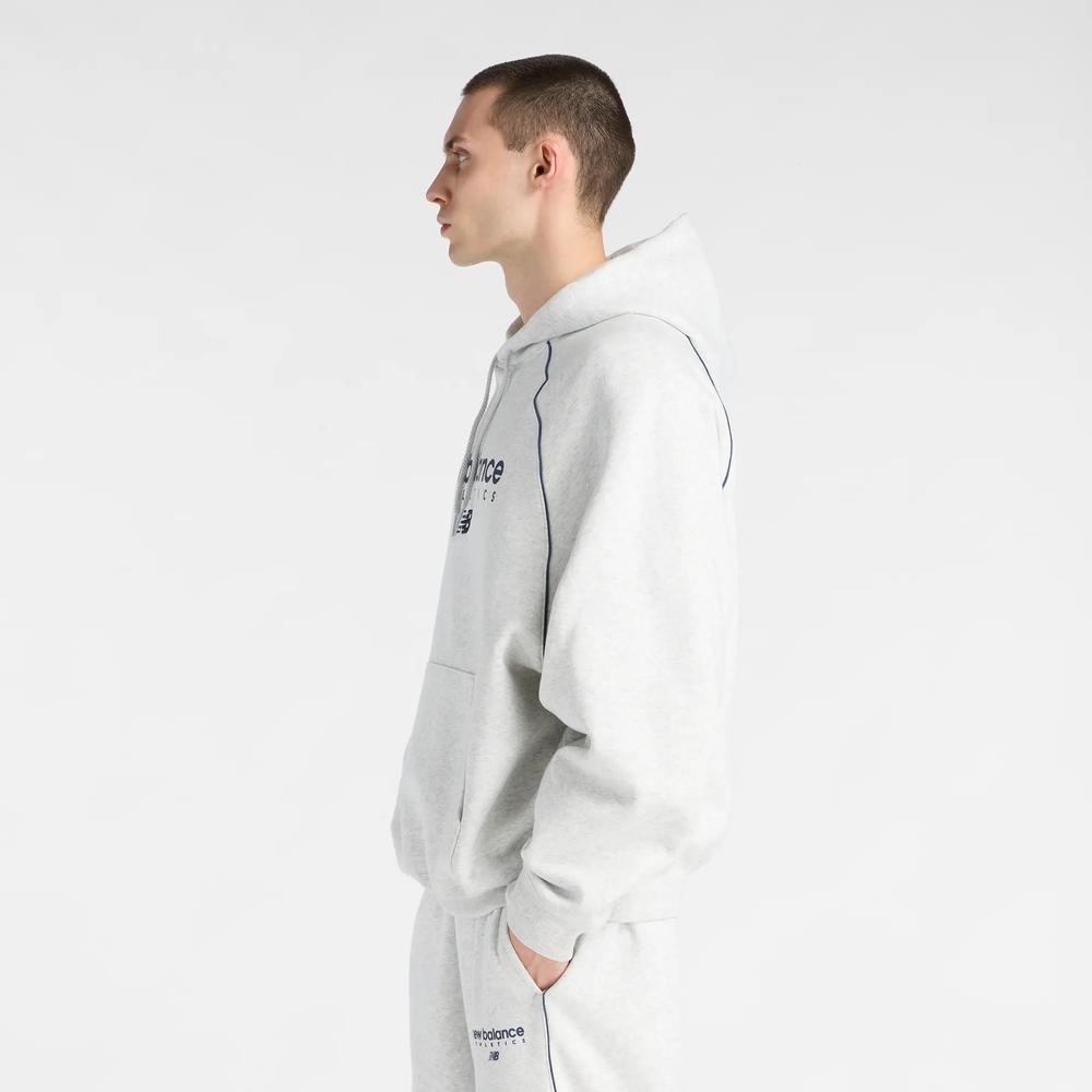 Férfi felső New Balance Trackside Fleece MT611629AHH - szürke