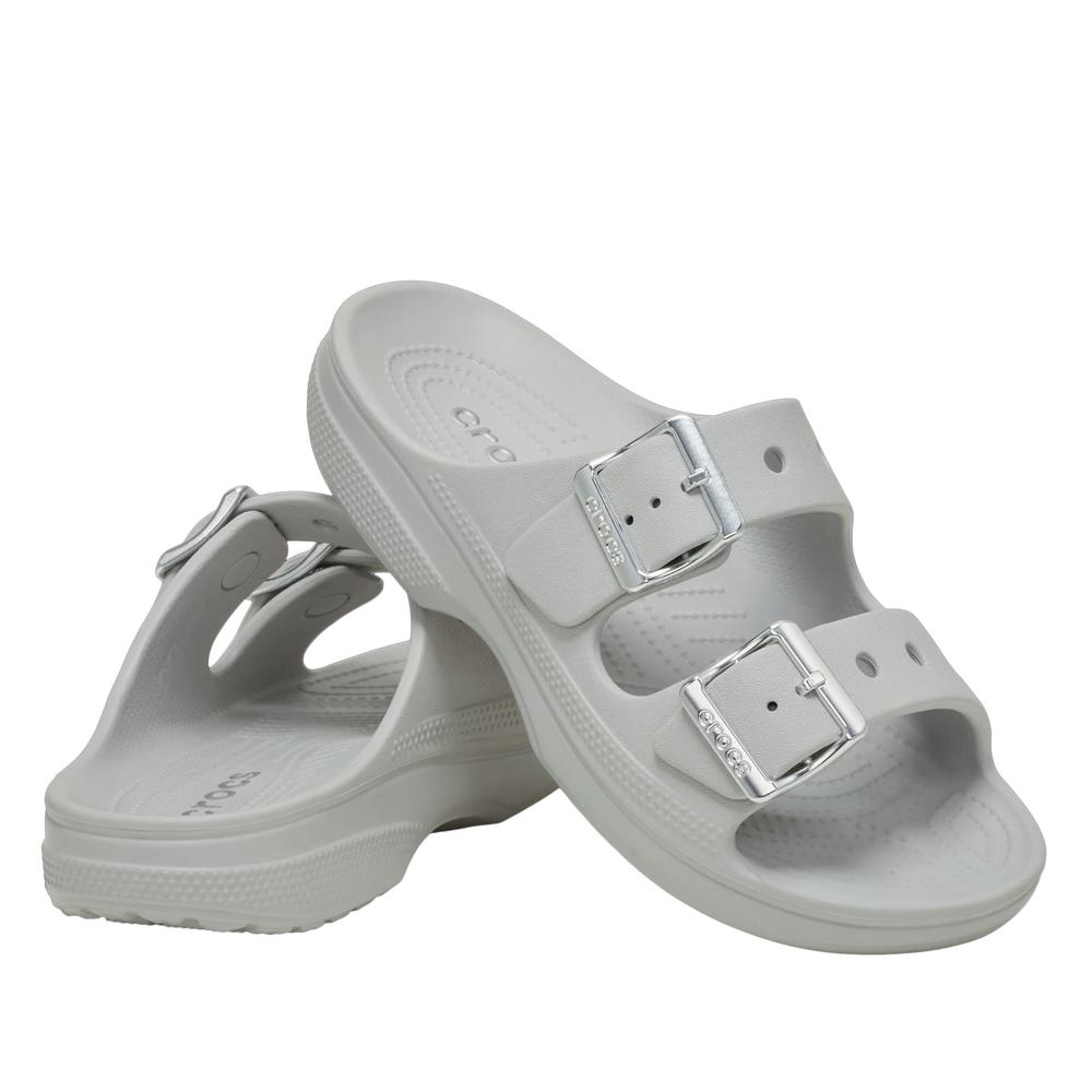 Női flip flop Crocs Metallic Buckle Saturday 213316-1FT - szürke