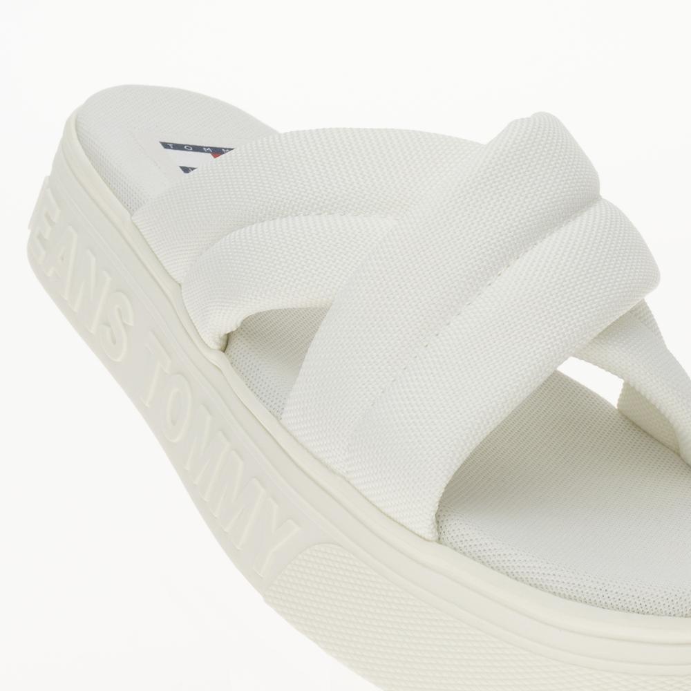 Flip Flop Tommy Jeans Lettering Flatform EN0EN02465-YBL - fehér