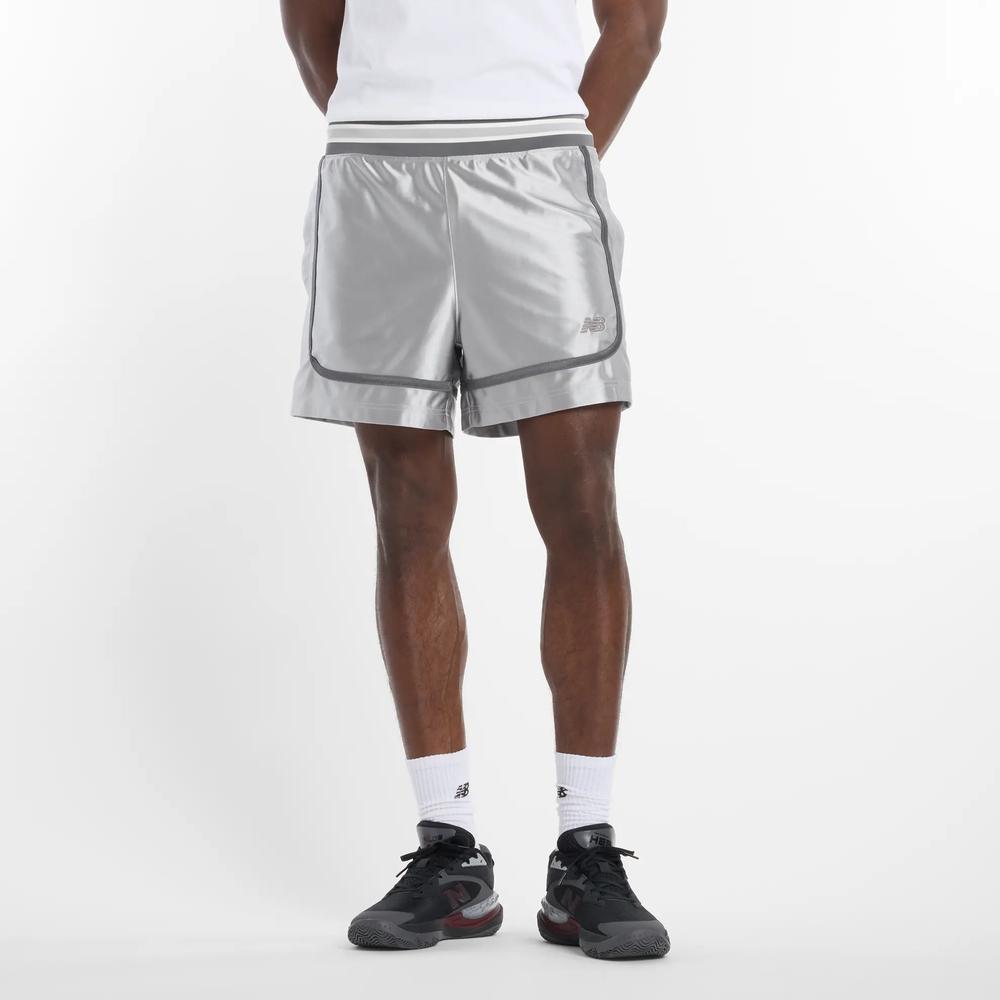 Férfi futónadrág New Balance MS51608RCD - ezüst