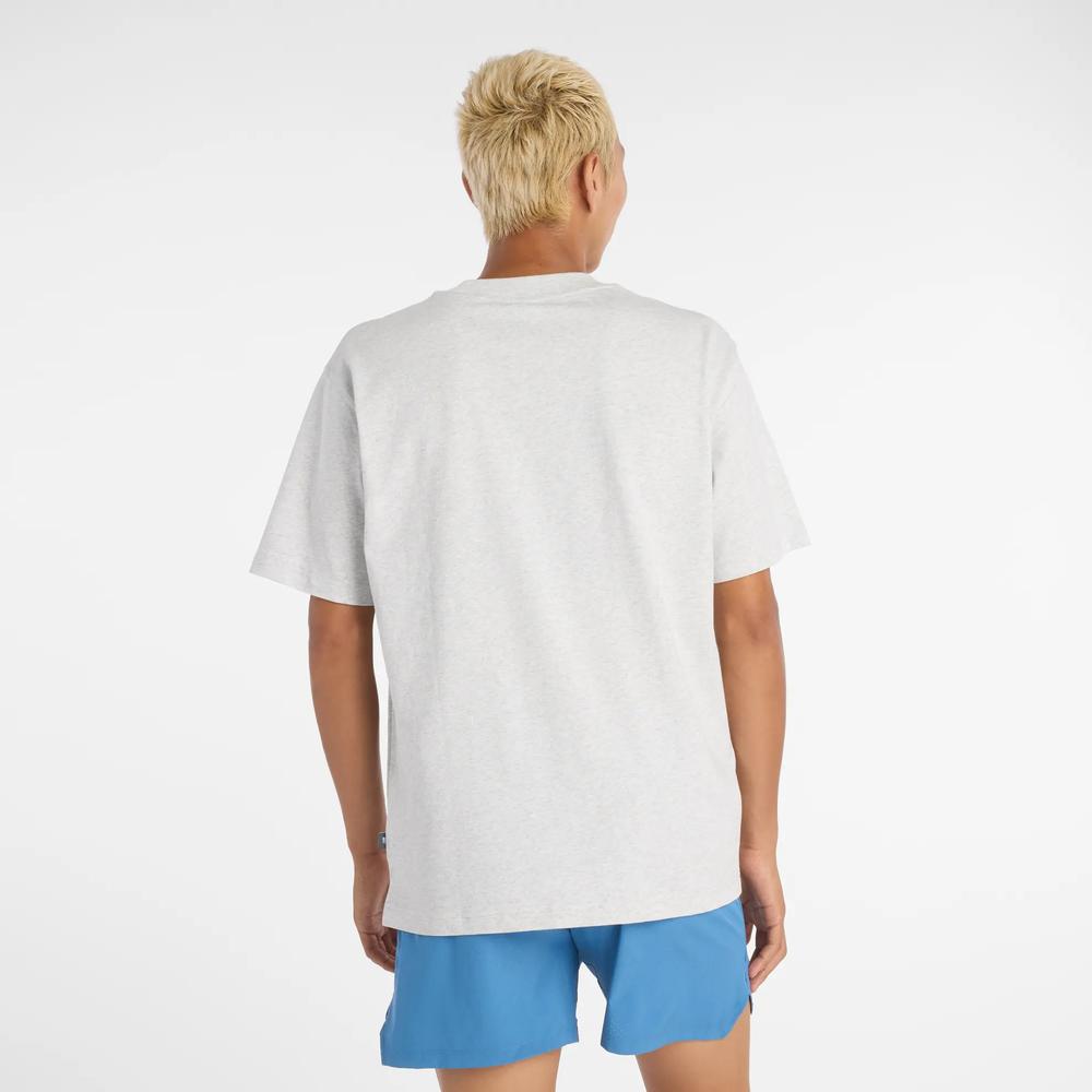 Férfi futópóló New Balance MT41908AHH - szürke