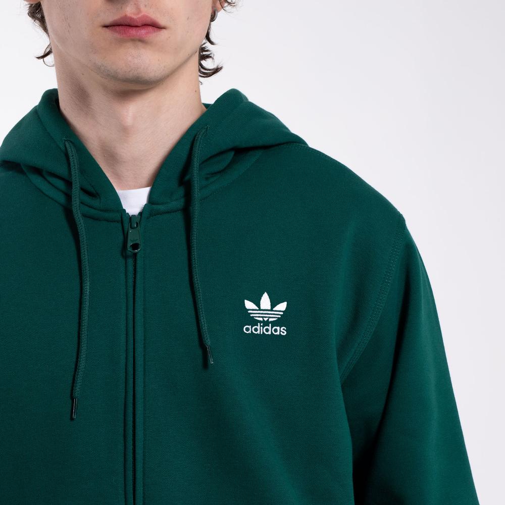 Férfi pulóver adidas Originals Trefoil Essentials Full-Zip KD1321 - zöld