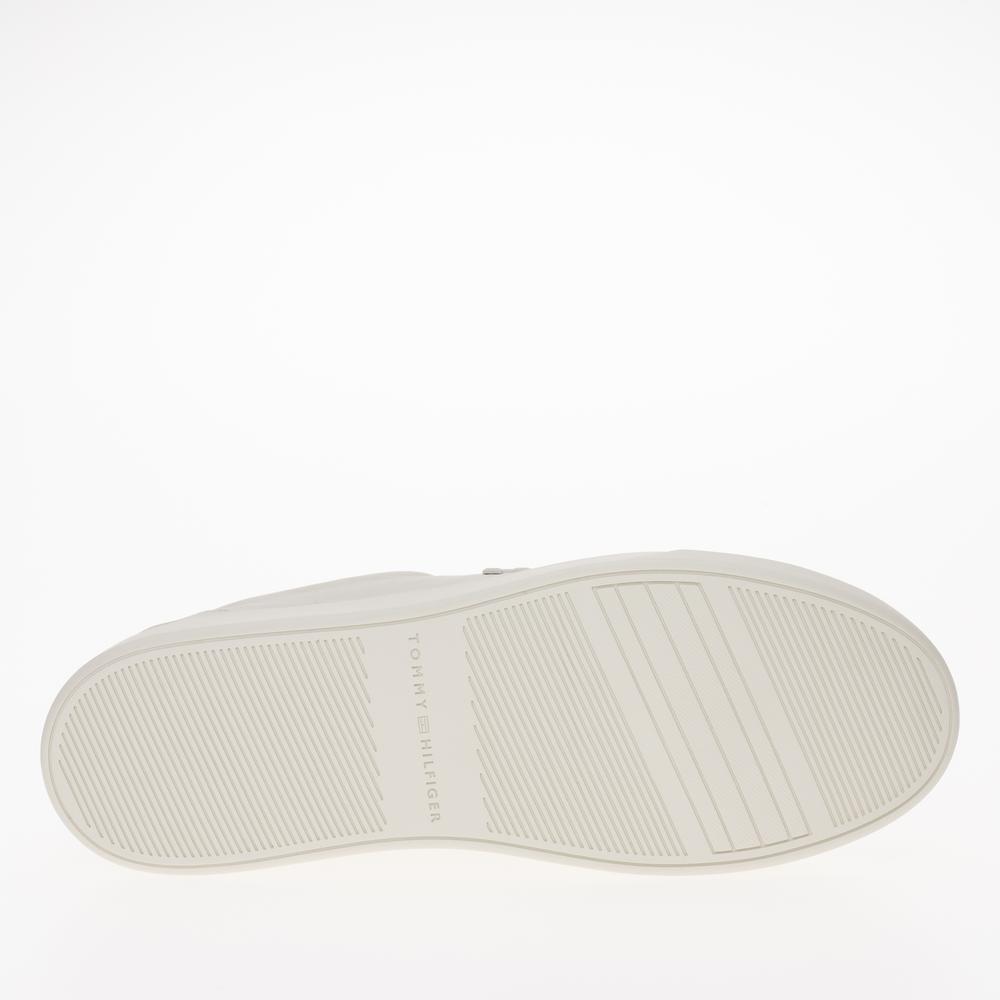 Cipő Tommy Hilfiger Nubuck Leather Platform Court FW0FW07912-YBL - bézs