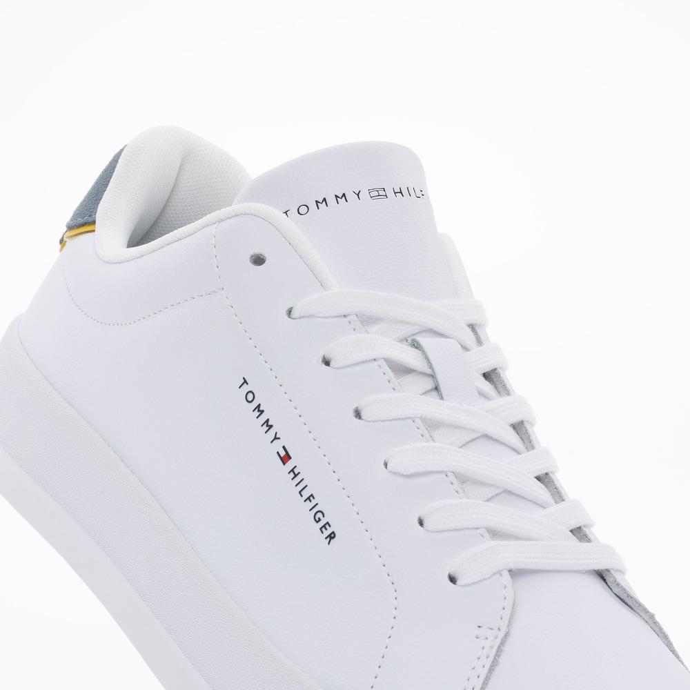 Cipő Tommy Hilfiger Court Leather Detail FM0FM05367-PN6 - fehér