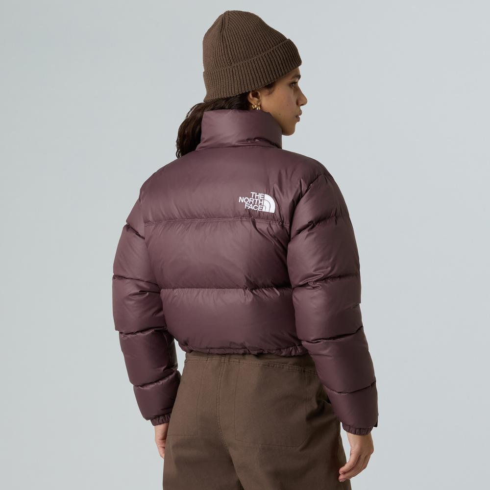 Női dzseki The North Face Nuptse Short Jacket 0A5GGEBQ71 - gesztenyebarna
