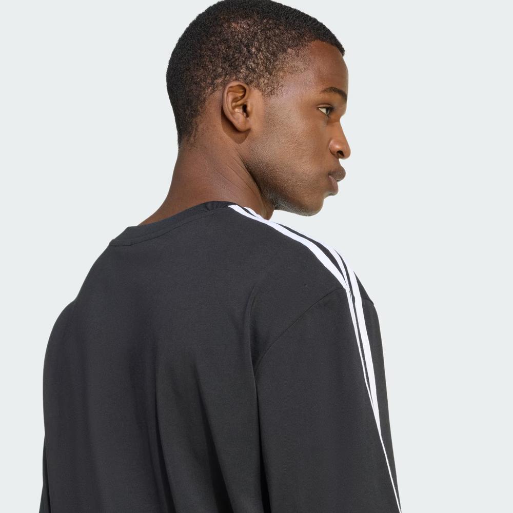 Férfi póló adidas Originals Adicolor 3-Stripes Oversize KD4095 - fekete