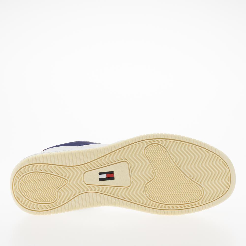 Cipő Tommy Jeans Premium Leather Basketball EM0EM01216-0GY - fehér