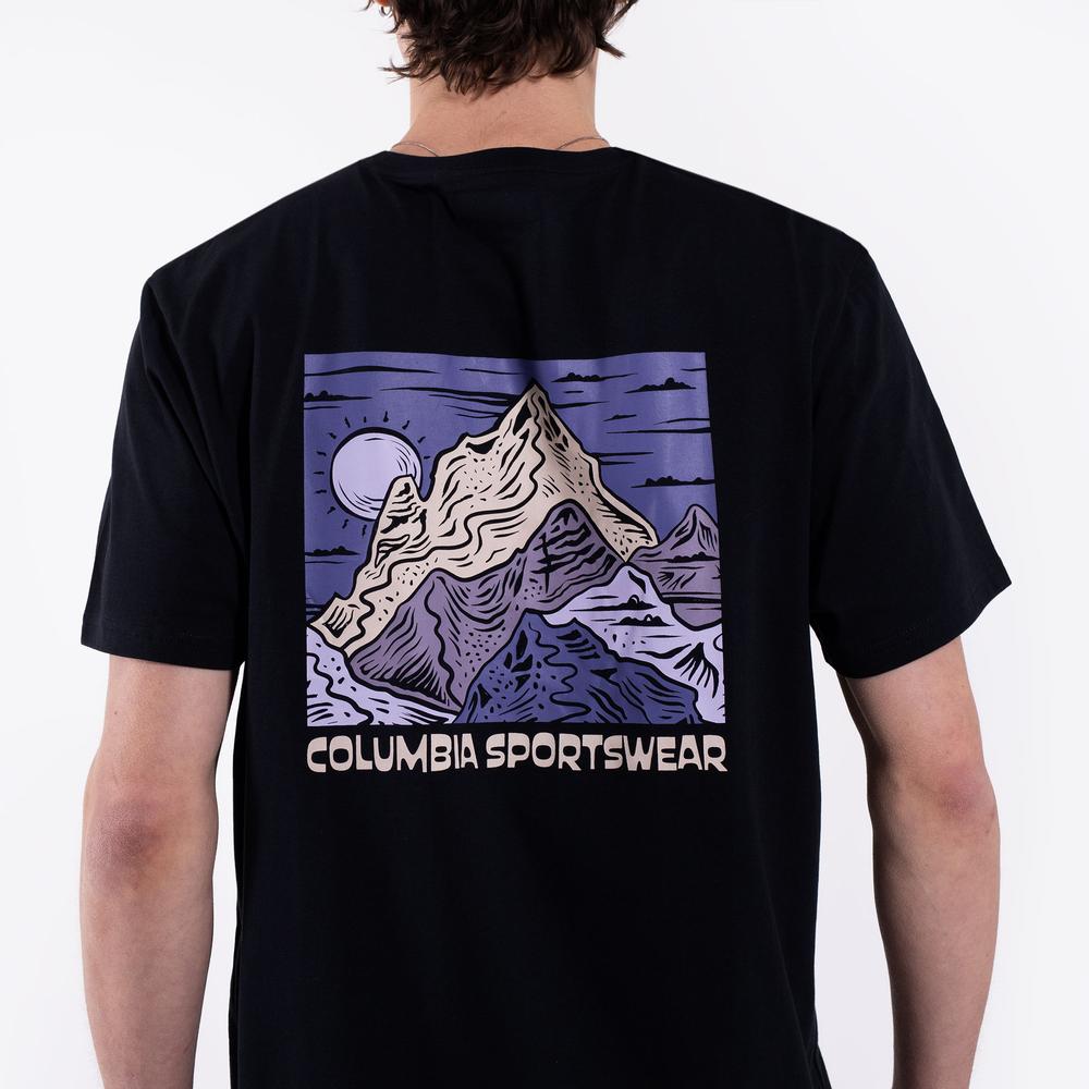 Férfi póló Columbia CSC Back Graphic 2155021013 - fekete