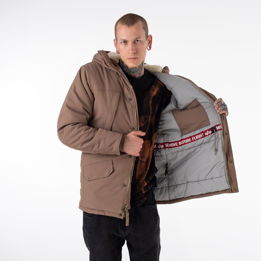 Dzseki Alpha Industries N3B Expedition Parka 108112183 - barna