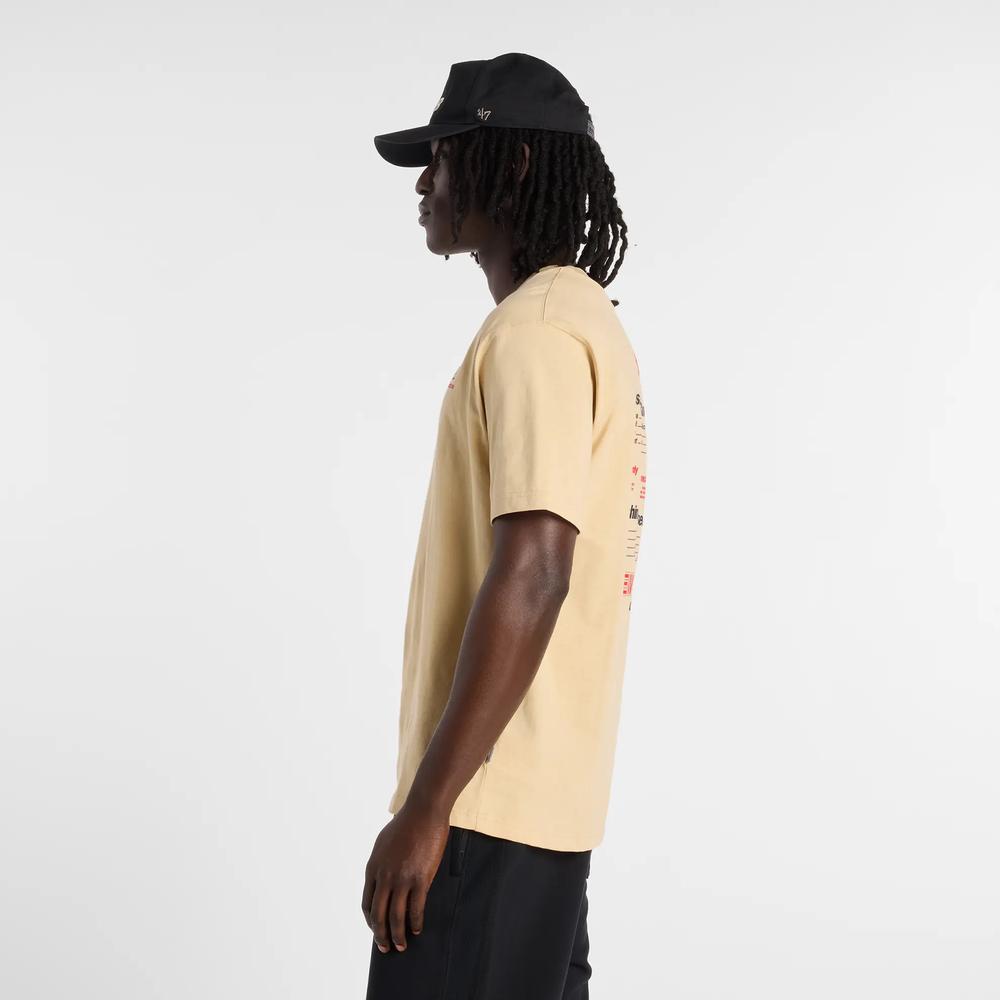 Férfi futópóló New Balance MT61H51DABC - sárga