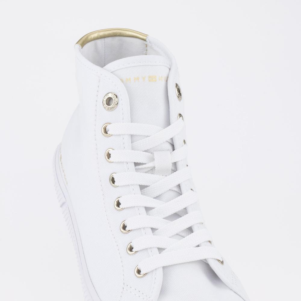 Cipő Tommy Hilfiger Essential Highcut FW0FW07120-YBS - fehér