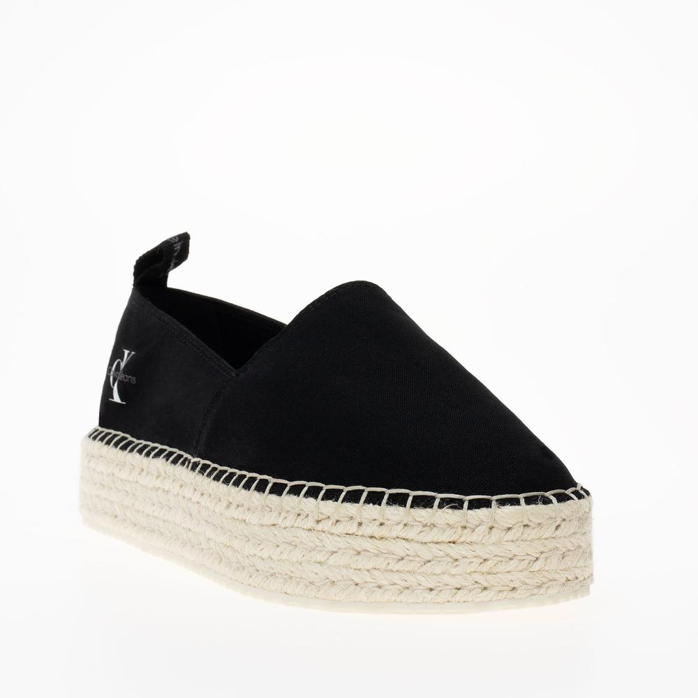 Cipő Calvin Klein Platform Espadrille ML BTW YW0YW01378-BEH - fekete