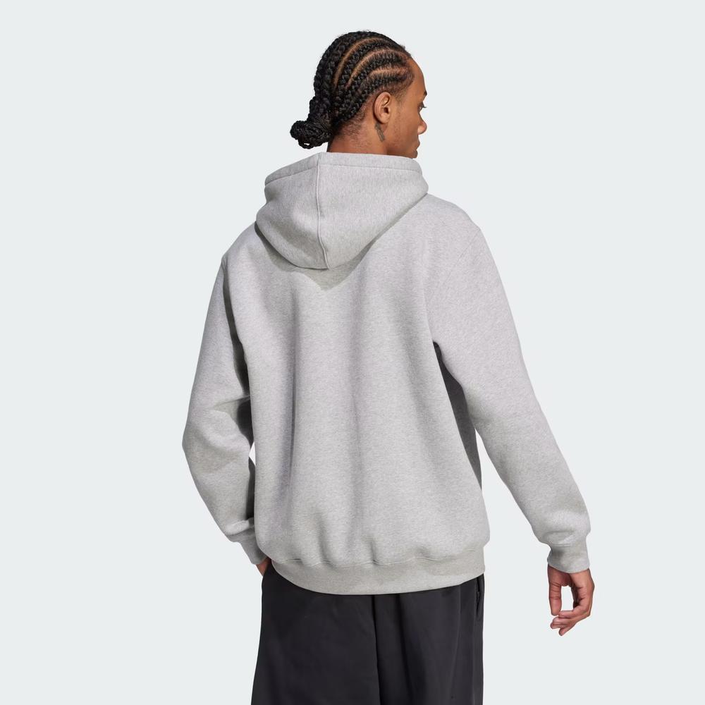 Pulóver férfi adidas Originals Trefoil Essentials Loose Hoodie JV6057 - szürke