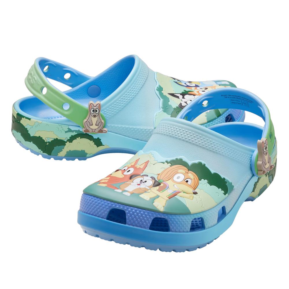 Gyerek flip flop Crocs Toddler Bluey Best Buddies Classic Clog 212369-90H - kék