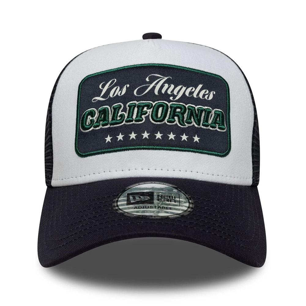 Sapka férfi New Era Location Patch 9FORTY A-Frame Trucker 60771857 - sötétkék