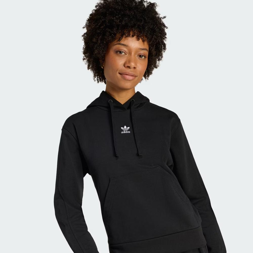 Női pulóver adidas Originals Essentials French Terry Regular Hoodie KC6729 - fekete