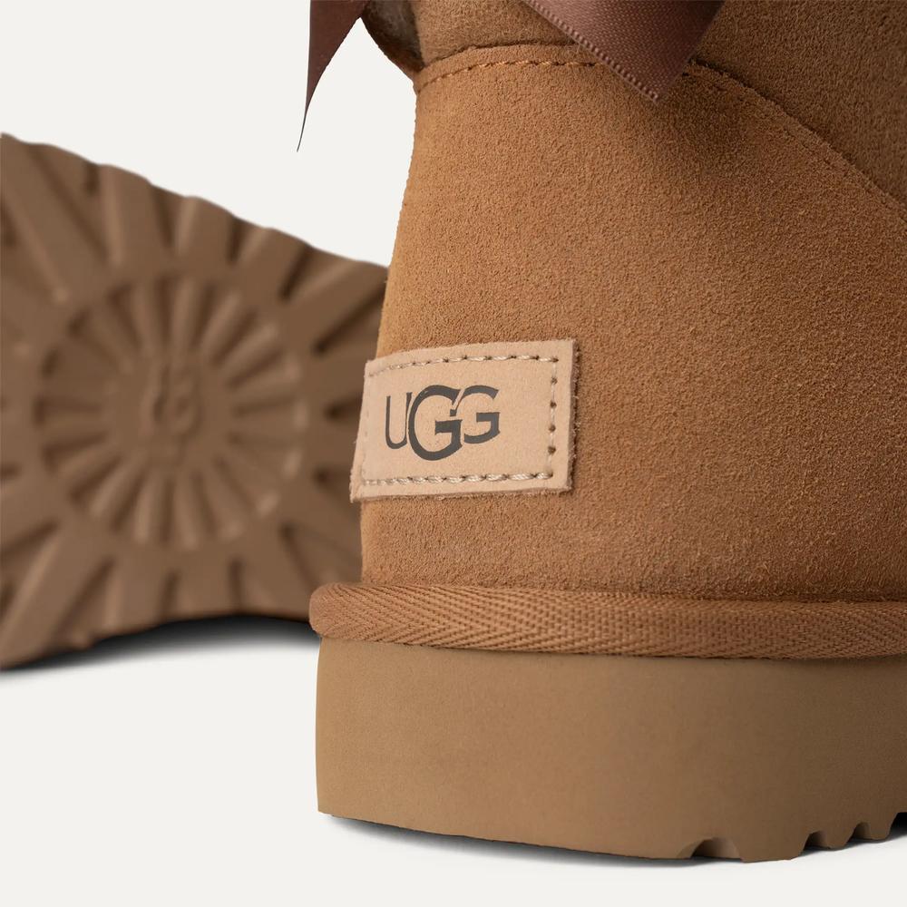 Cipő női UGG W Mini Bailey Bow II 1016501-CHE - barna