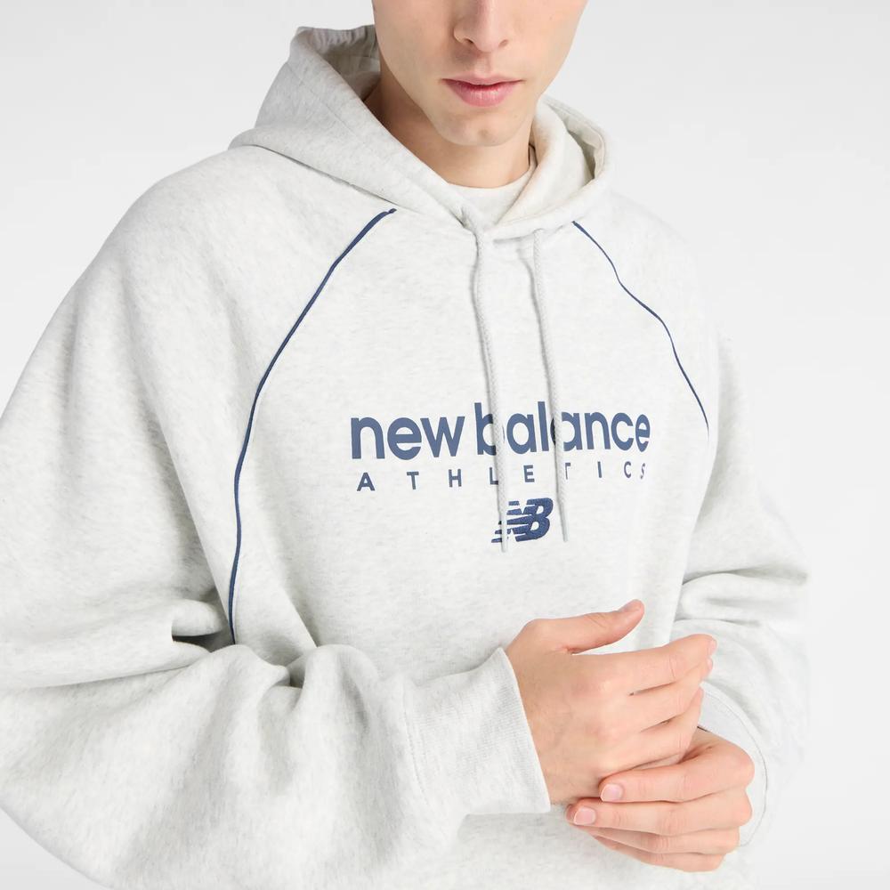 Férfi felső New Balance Trackside Fleece MT611629AHH - szürke