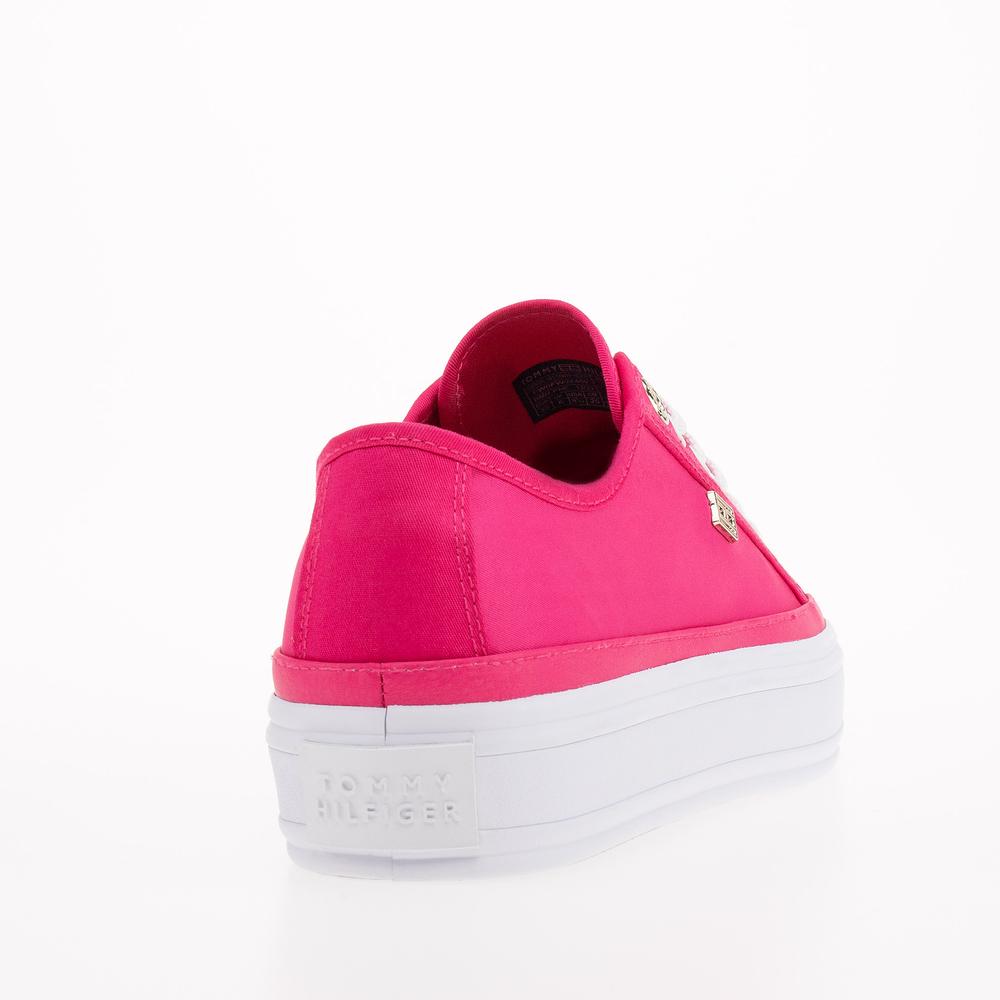 Cipő Tommy Hilfiger Essential Vulcanized Canva FW0FW07459-T1K - rózsaszín