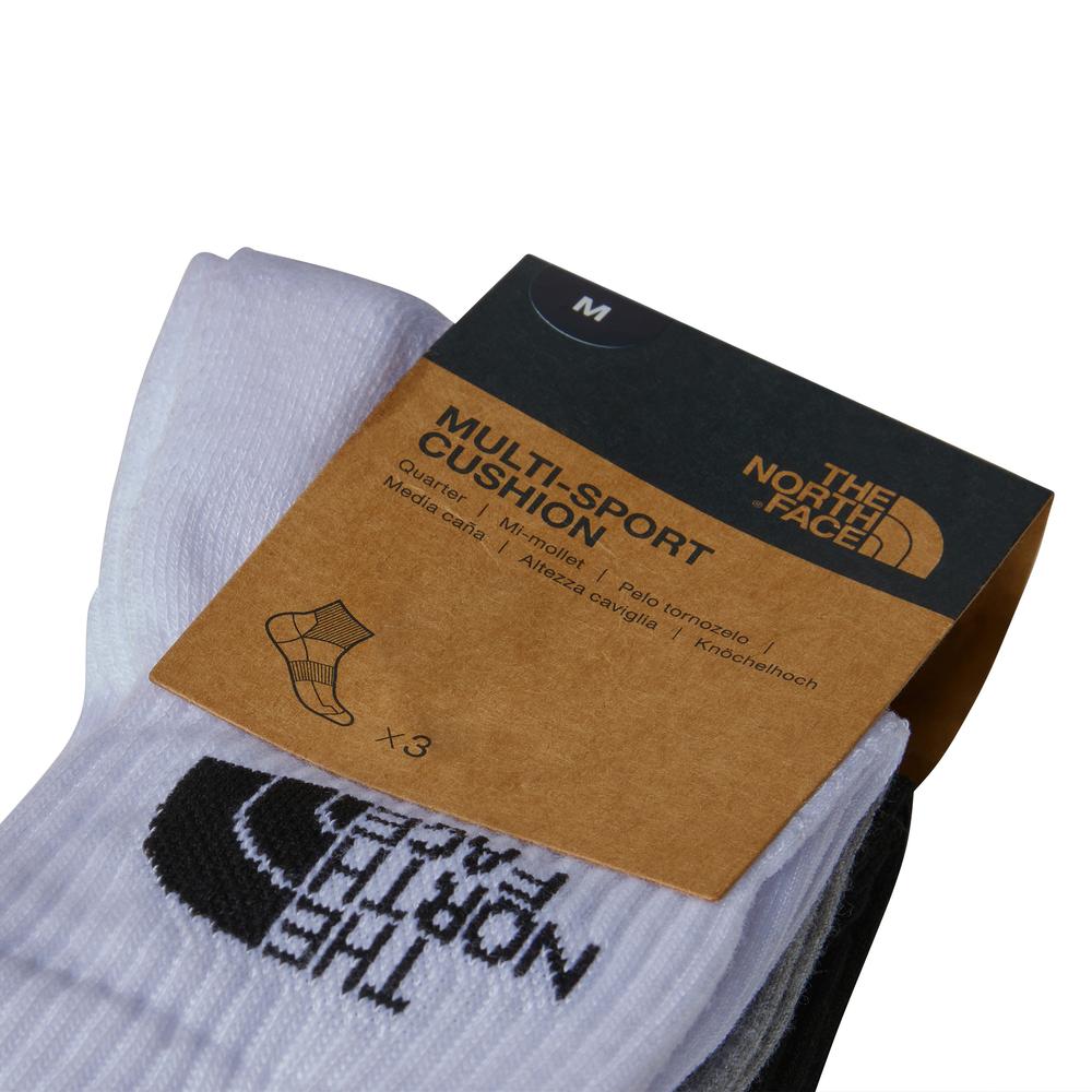 Zokni unisex The North Face Multi Sport Cush Quarter Sock 3P 0A882G3OW1 - többszínű
