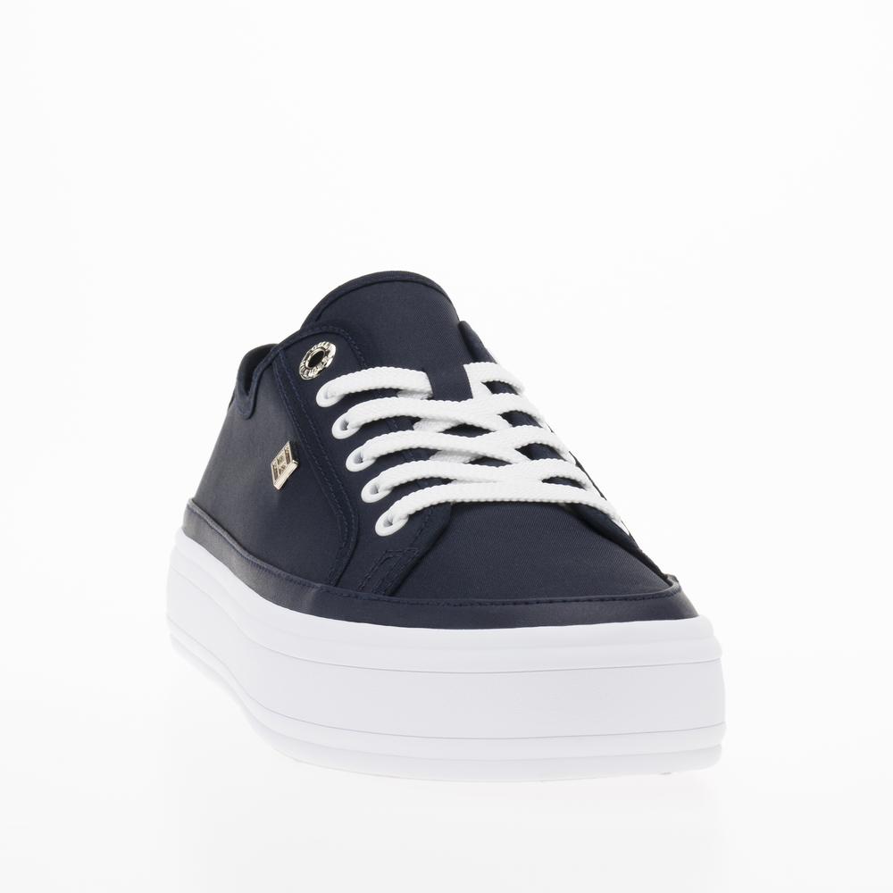 Cipő Tommy Hilfiger Essential Vulcanized Canva FW0FW07459-DW6 - sötétkék