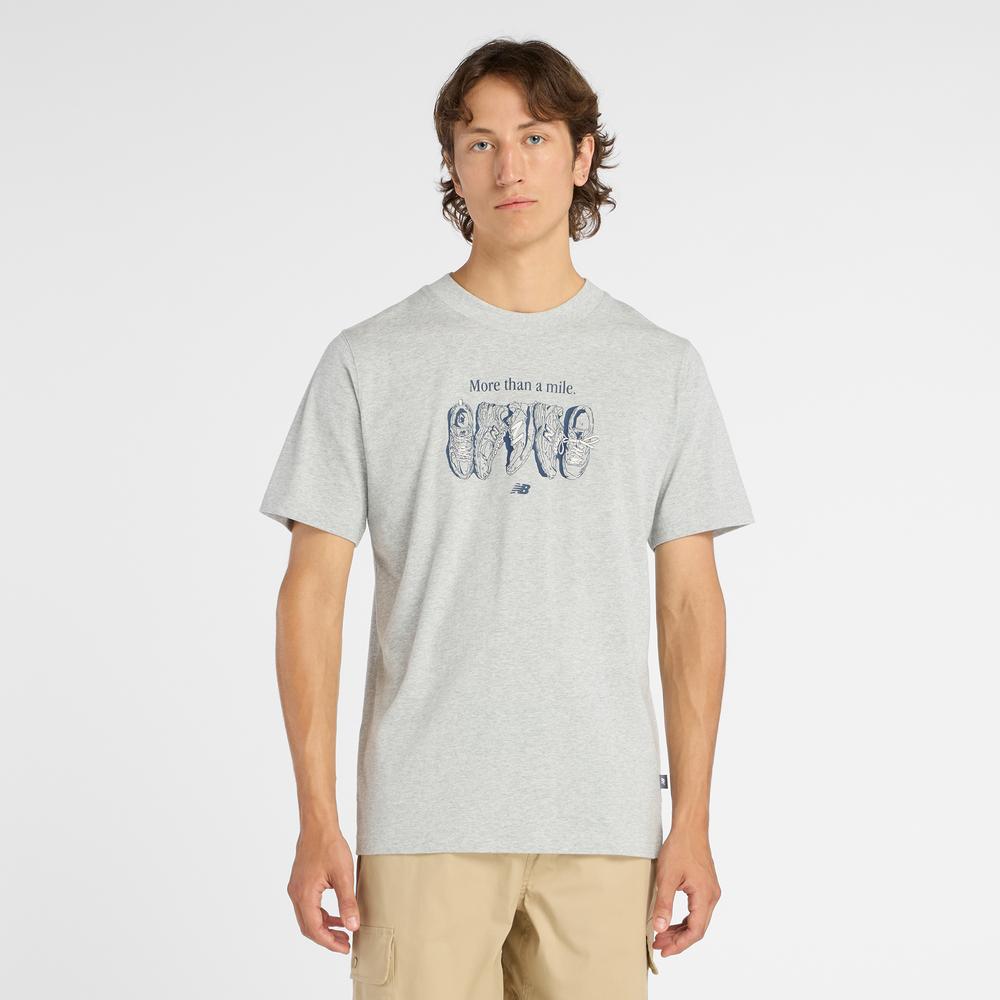 Férfi futópóló New Balance MT61778SAG - szürke