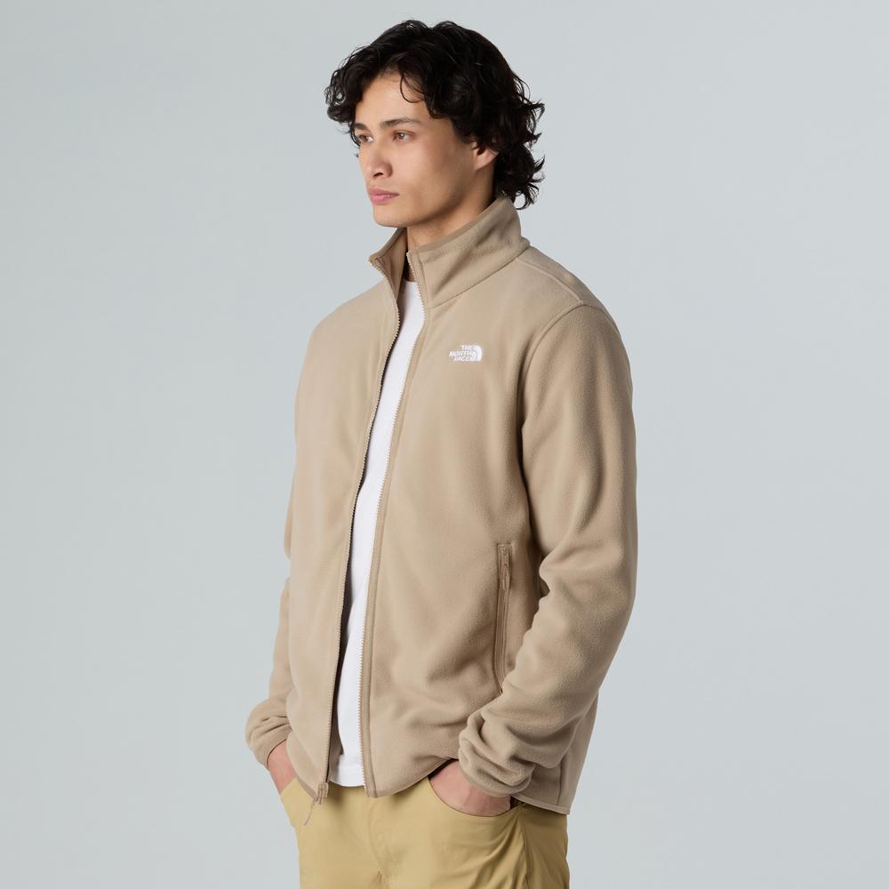Férfi pulóver The North Face Glacier Full-Zip Fleece 0A8D0RBOX1 - bézs