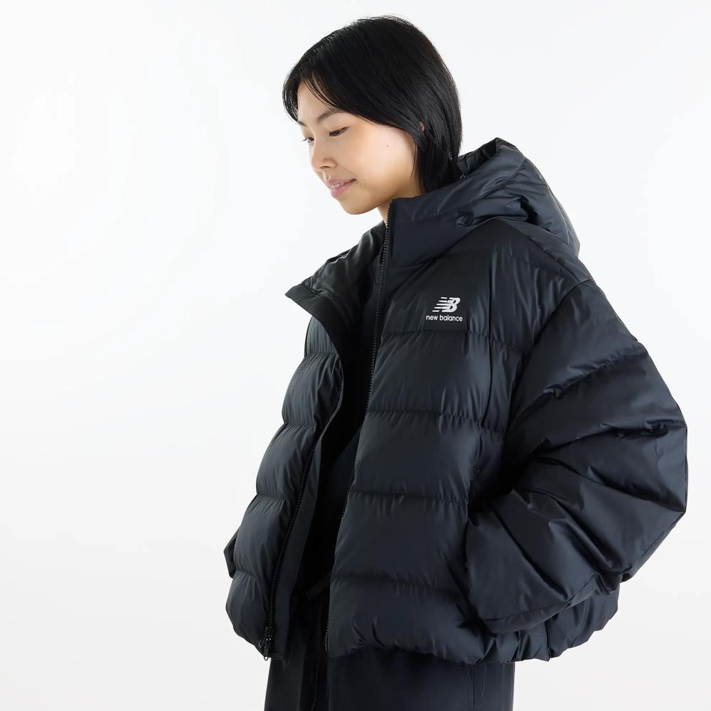 Női bunda New Balance Boston Puffer WJ62V5SNBK - fekete
