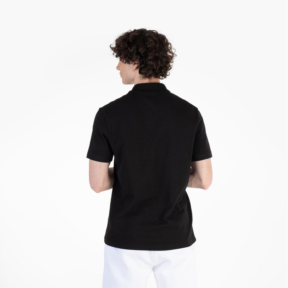 Póló Lacoste Regular Fit Cotton Blend Polo DH5522-031 - fekete
