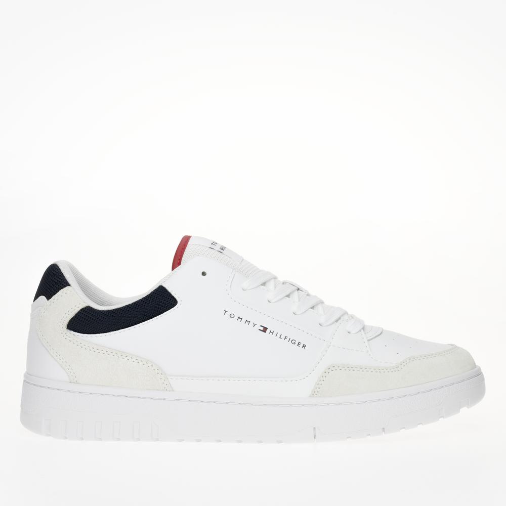 Cipő Tommy Hilfiger Basket Core Lth Mix Ess FM0FM05058-YBS - fehér