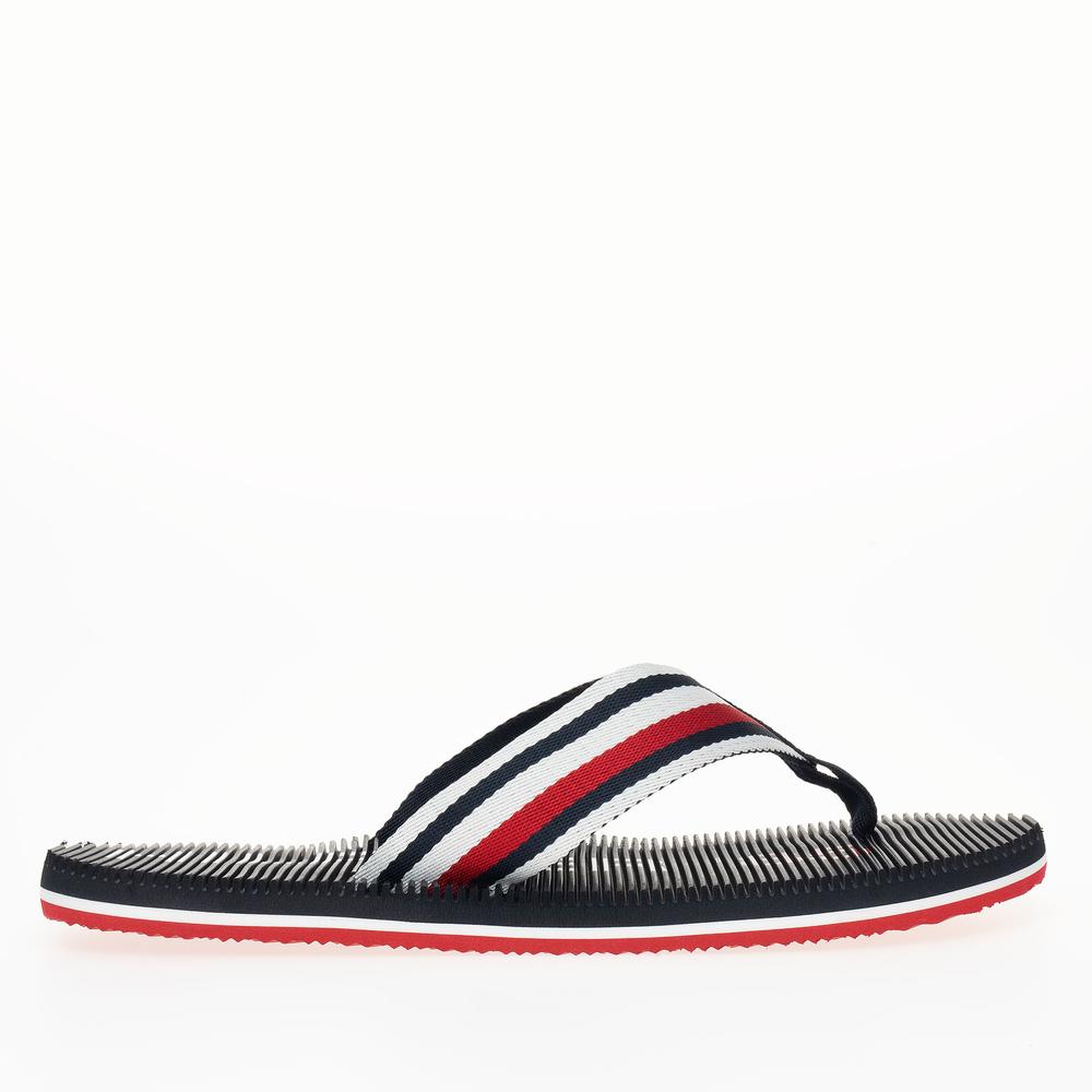 Flip Flop Tommy Hilfiger Massage Footbed Oly Beach Sandal FM0FM05025-DW5 - sötétkék