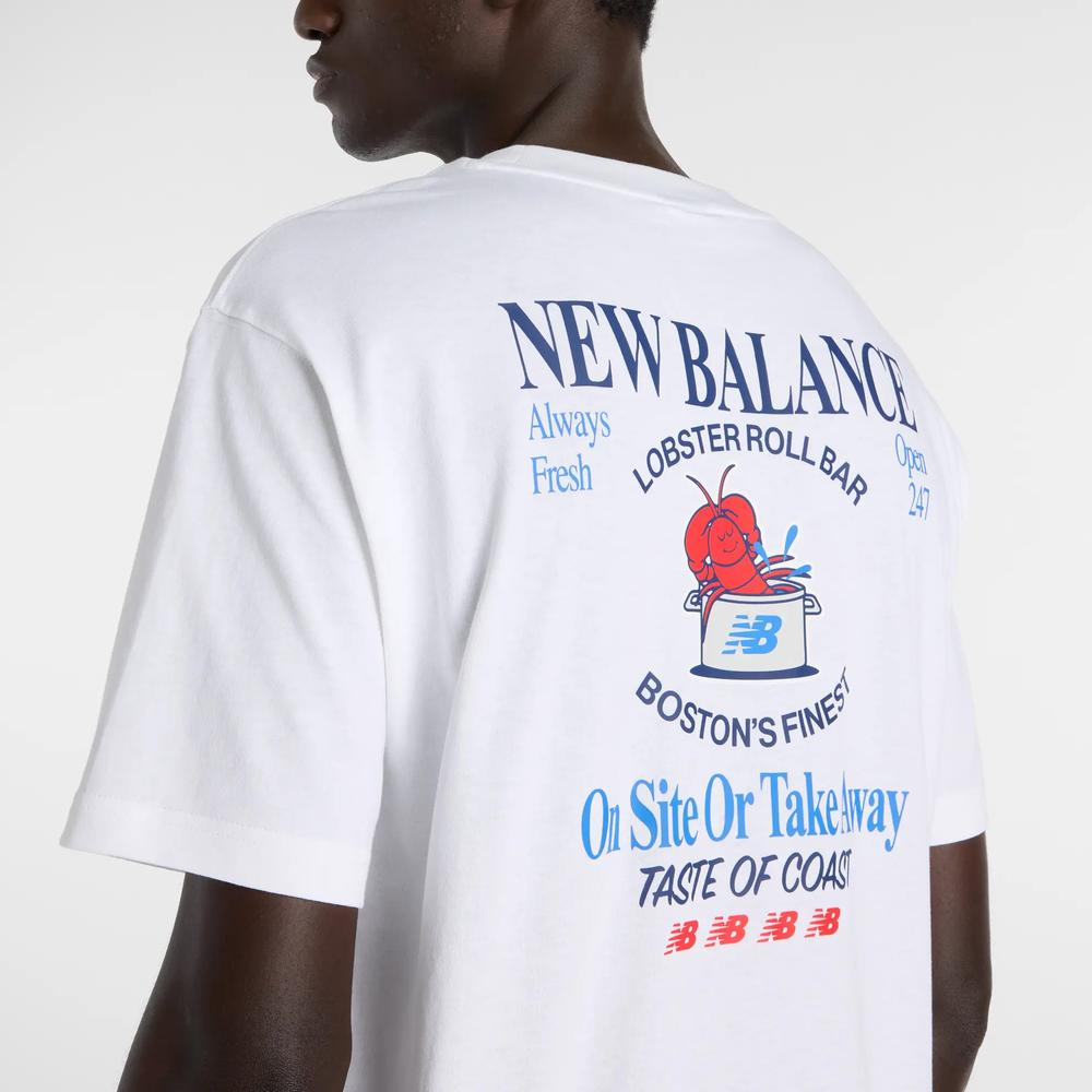 Férfi futópóló New Balance MT61Y1F6WT - fehér