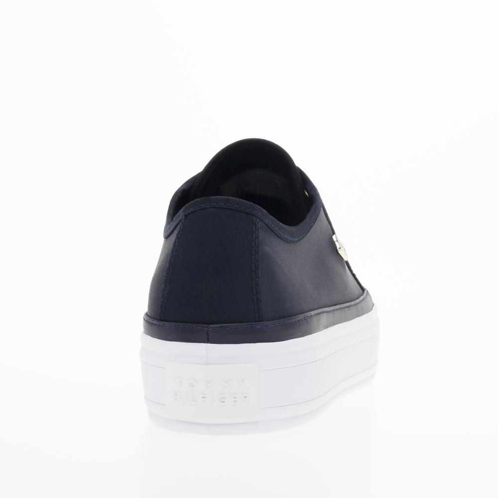Cipő Tommy Hilfiger Essential Vulcanized Canva FW0FW07459-DW6 - sötétkék