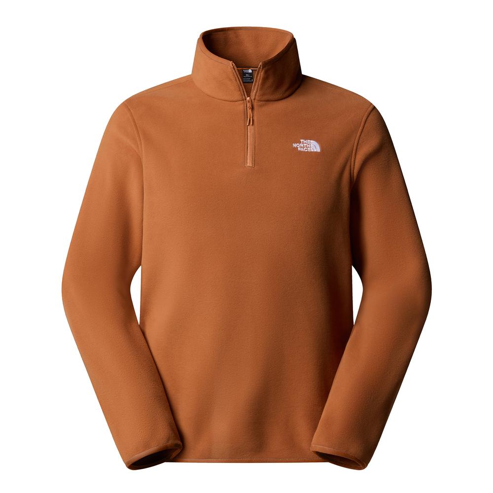 Pulóver férfi The North Face Glacier 1/4 Zip Fleece 0A8D0QBOE1 - barna