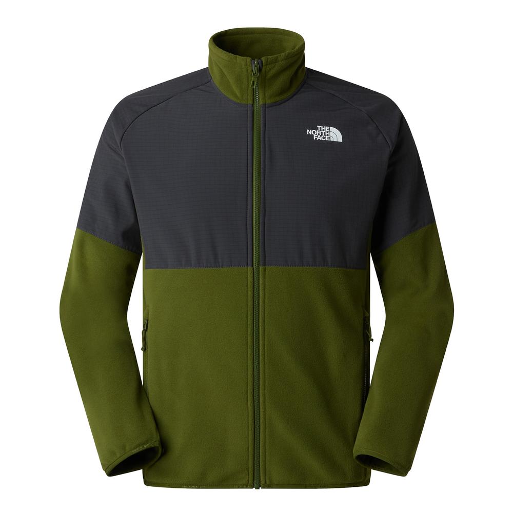 Férfi pulóver The North Face 100 Glacier Heavyweight Full-Zip Fleece 0A89JGM6D1 - zöld