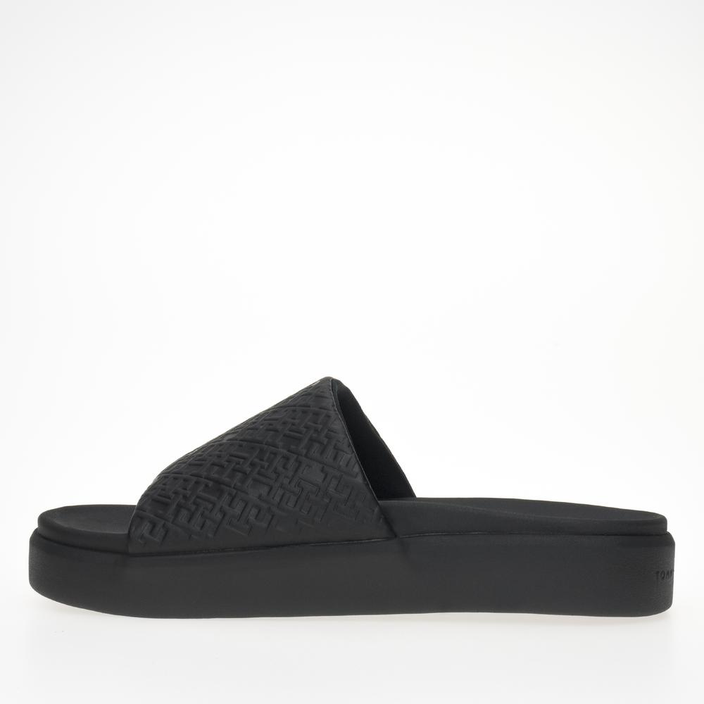 Flip Flop Tommy Hilfiger Monogram Pool FW0FW07855-BDS - fekete