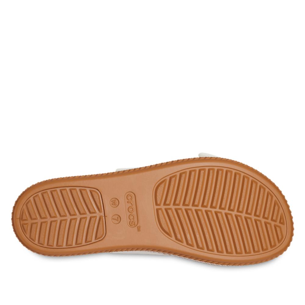 Flip Flop Crocs Brooklyn Woven Buckle Low Wedge 209978-0WV - fehér