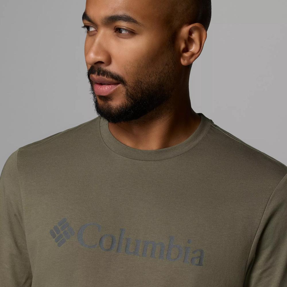 Férfi póló Columbia CSC Basic Logo 2155001397 - zöld