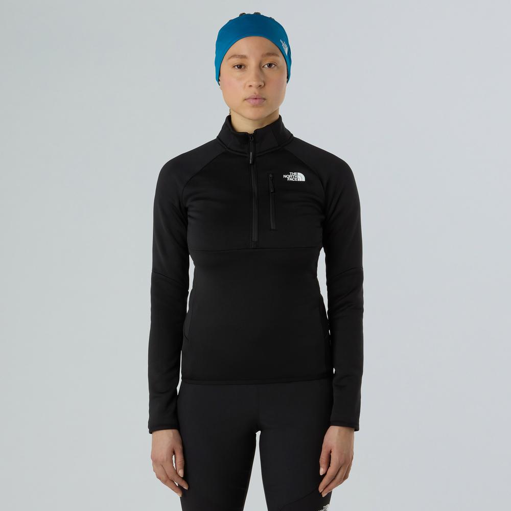 Pulóver női The North Face Meteora 1/4 Zip Fleece 0A8E2SJK31 - fekete