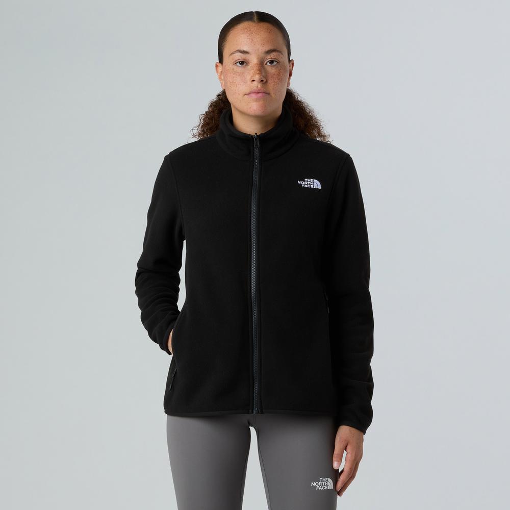 Női pulóver The North Face 100 Glacier Full-Zip Fleece 0A8D2FJK31 - fekete