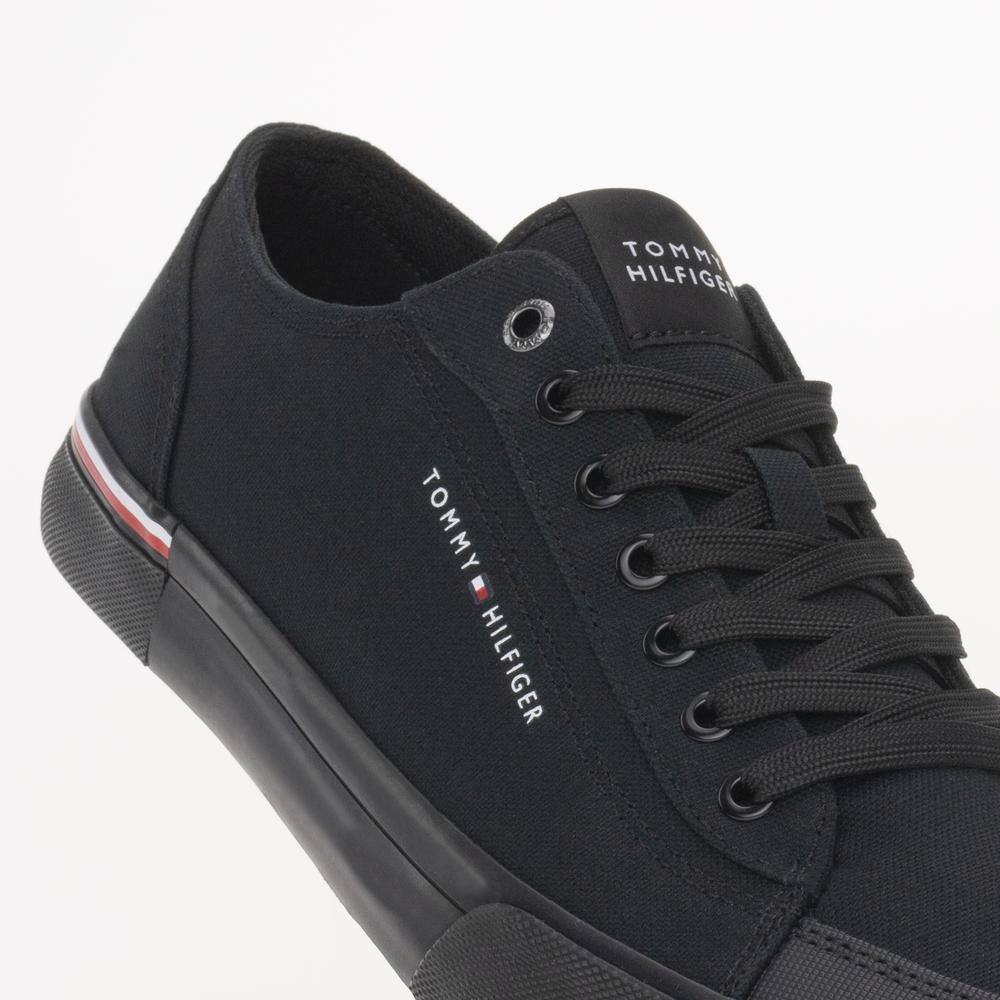 Cipő Tommy Hilfiger Corporate Vulc Canvas FM0FM04954-BDS - fekete